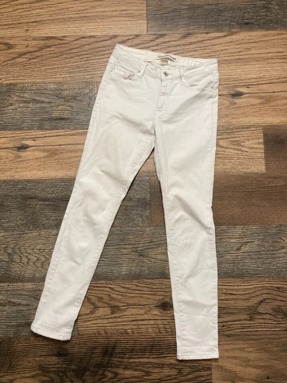 Country Road Women’s White Skinny Jeans Size 4 Stretch Cotton Mid Rise